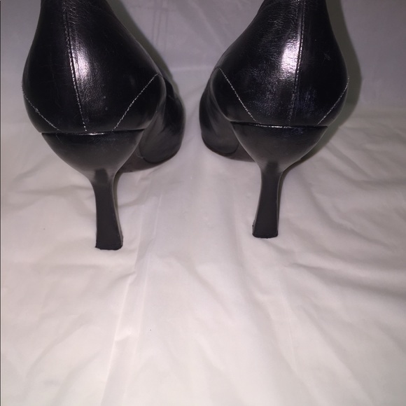 Prada Leather Round Toe Pumps - Picture 6 of 9